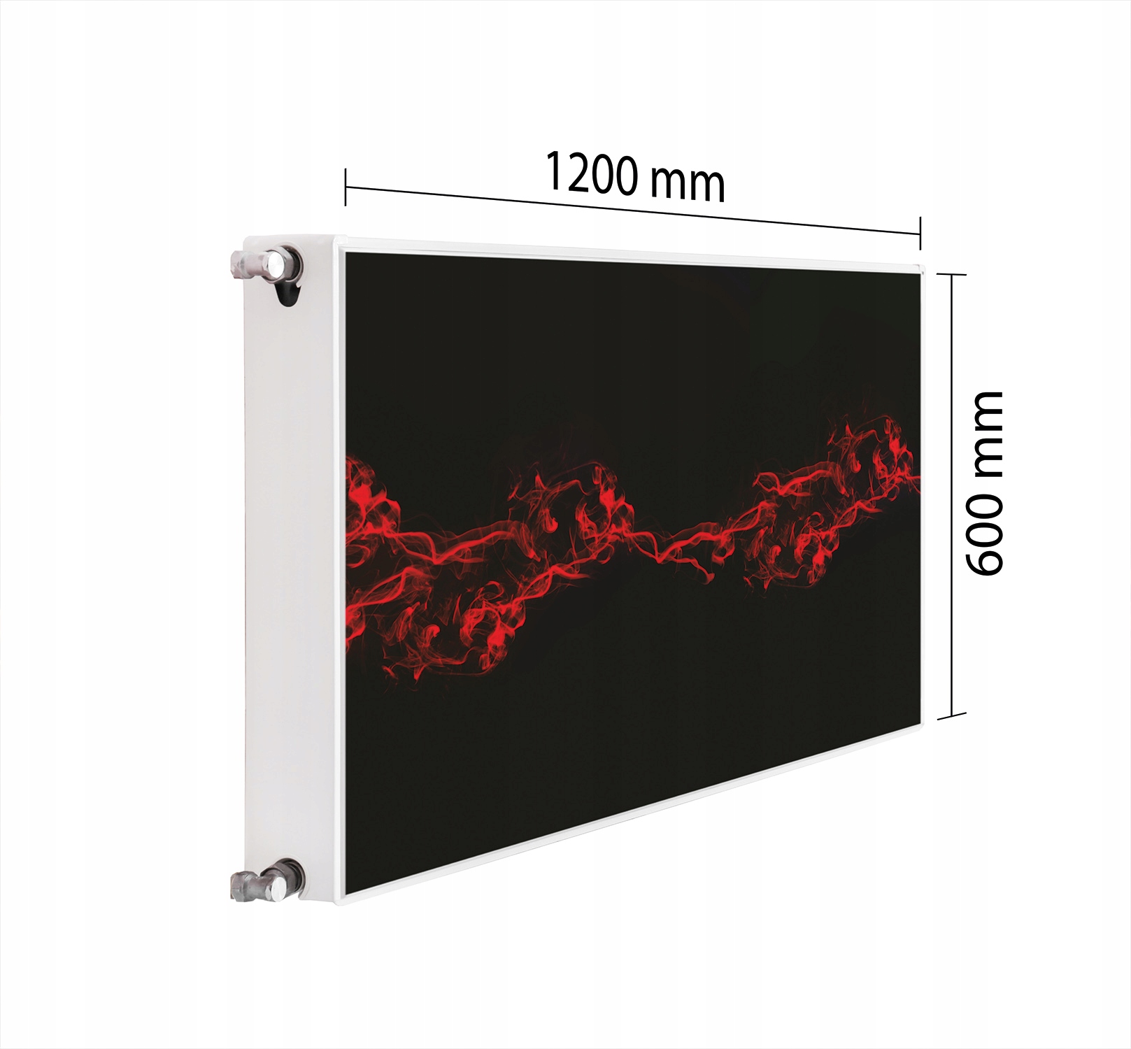 Maskovač Kryt Radiátoru 120x60 Kouřová Podložka Magnet