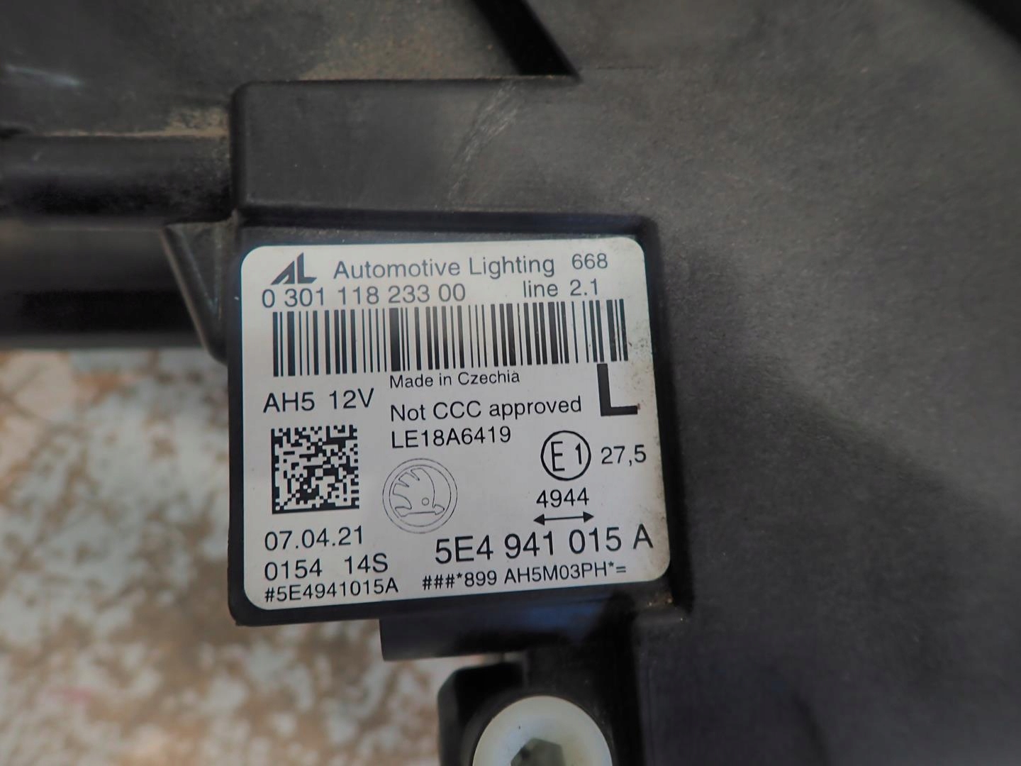 light front left SKODA OCTAVIA IV 2020- FULL LED
