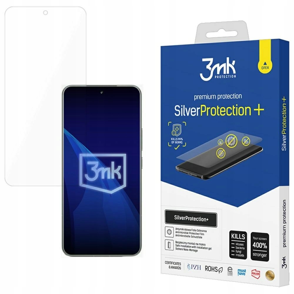Folia 3MK do Xiaomi 15 Pro SilverProtect+ antymikrobowa