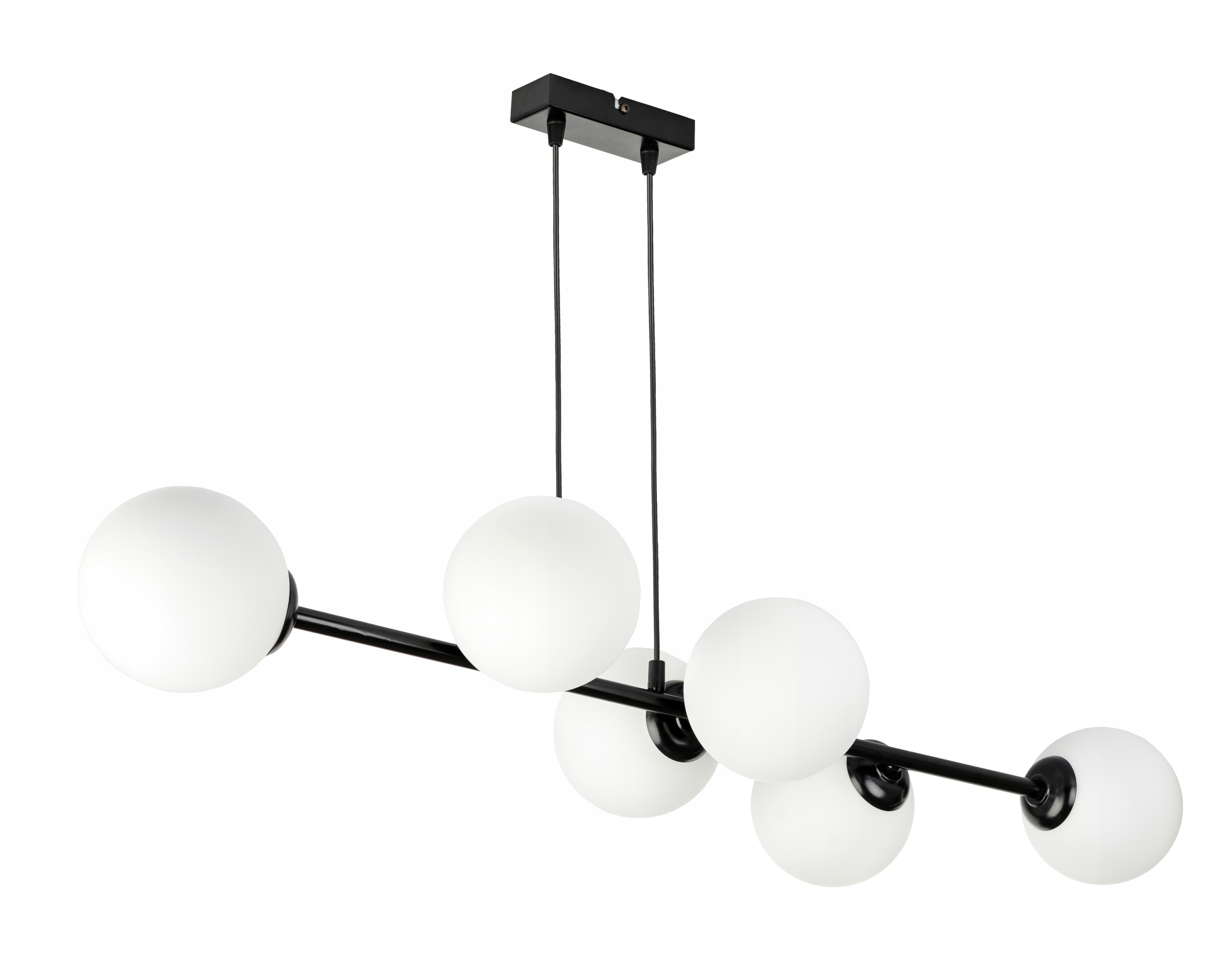 Závěsné Stropní Svítidlo Loftový závěs Jednoduchý Na Skleněné Stínítko Kula 6 x E27