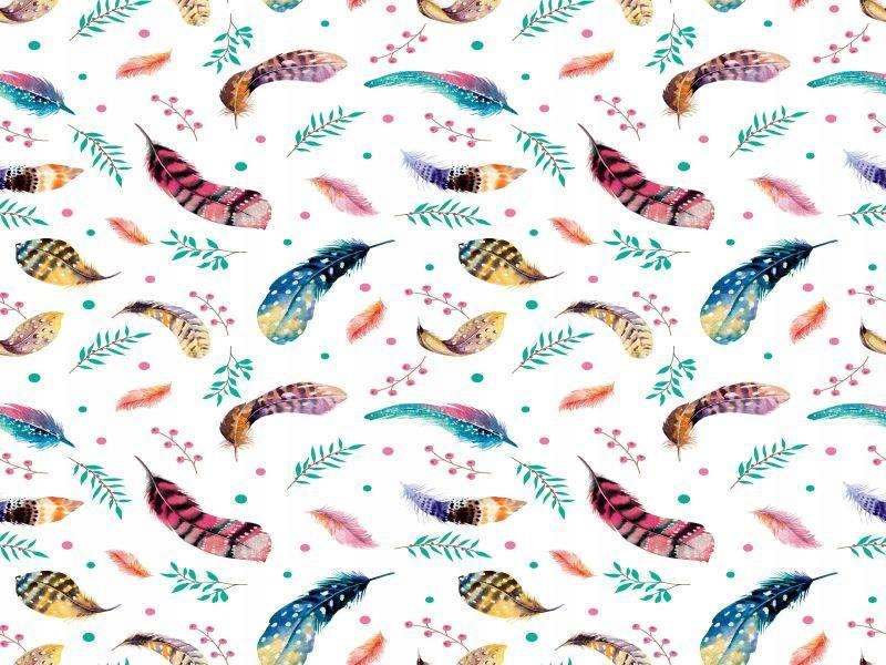 

Obrus Ceratowy Kolorowe Piórka 140x140 cm