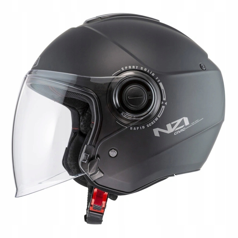 Motocyklová prilba Nzi CIVIC Solid Matt Black čierna matná Darčeky