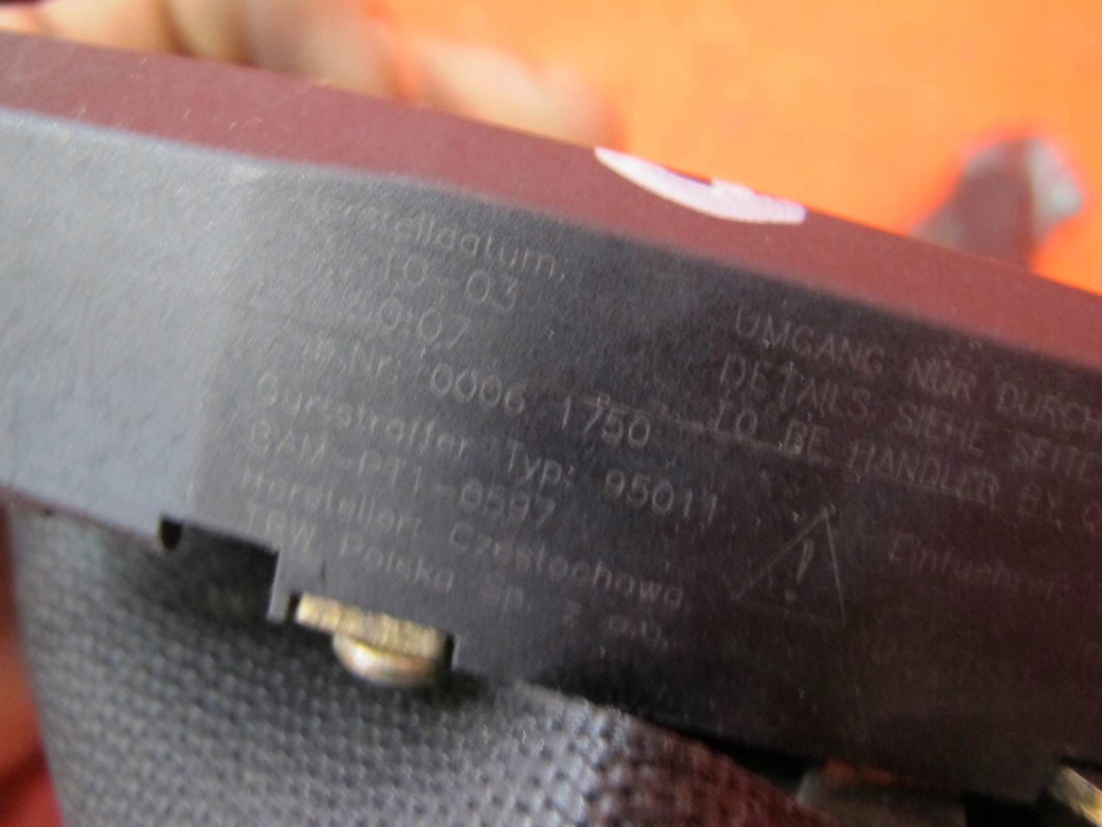SMART ForTwo 450 LIFT tension belt safety right front front