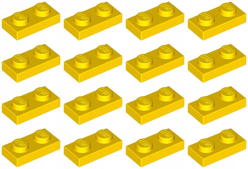 

Lego 3023 Płytka 1x2 żółta Nowa (6g) 16 szt.