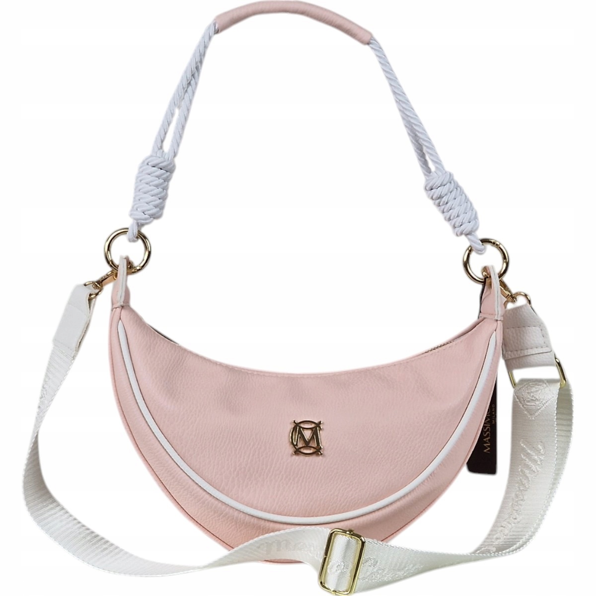Massimo Contti kabelka přes rameno ledvinka sáček eko kůže růžová