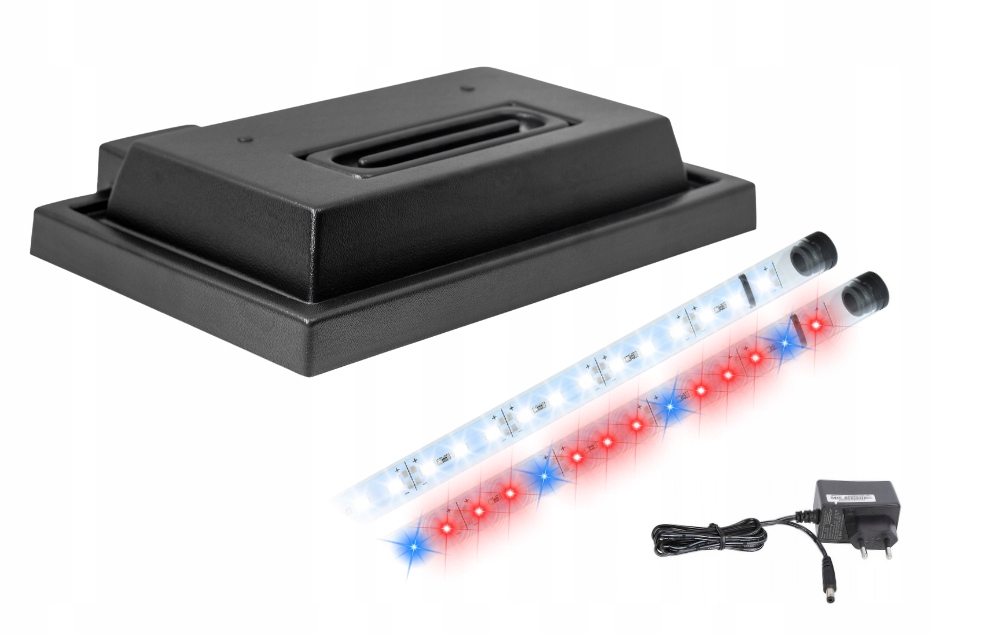 Kryt pro akvárium 80x30 černý Led osvětlení Bílé 8520 Plant 3:1