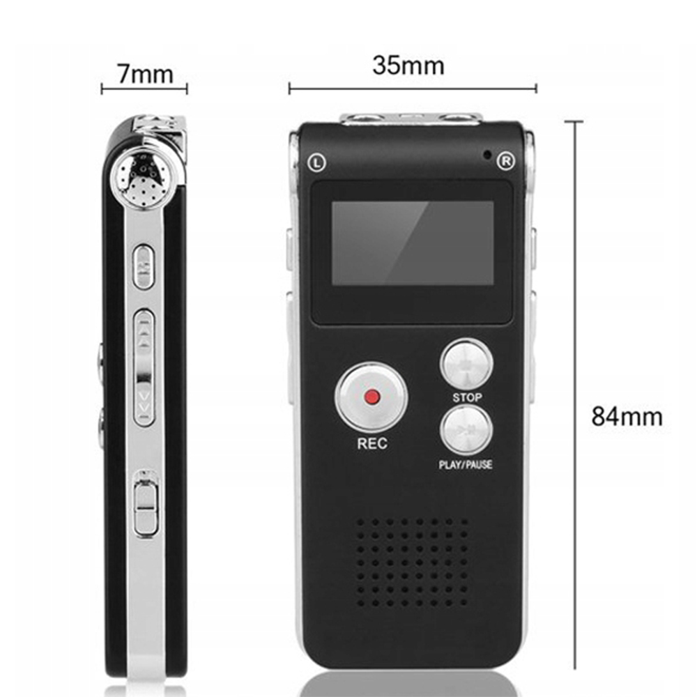 SZPIEGOWSKI DYKTAFON MP3 AUDIO 8GB DETEKCJA +SŁUCHAWKI EAN (GTIN) 191491376467