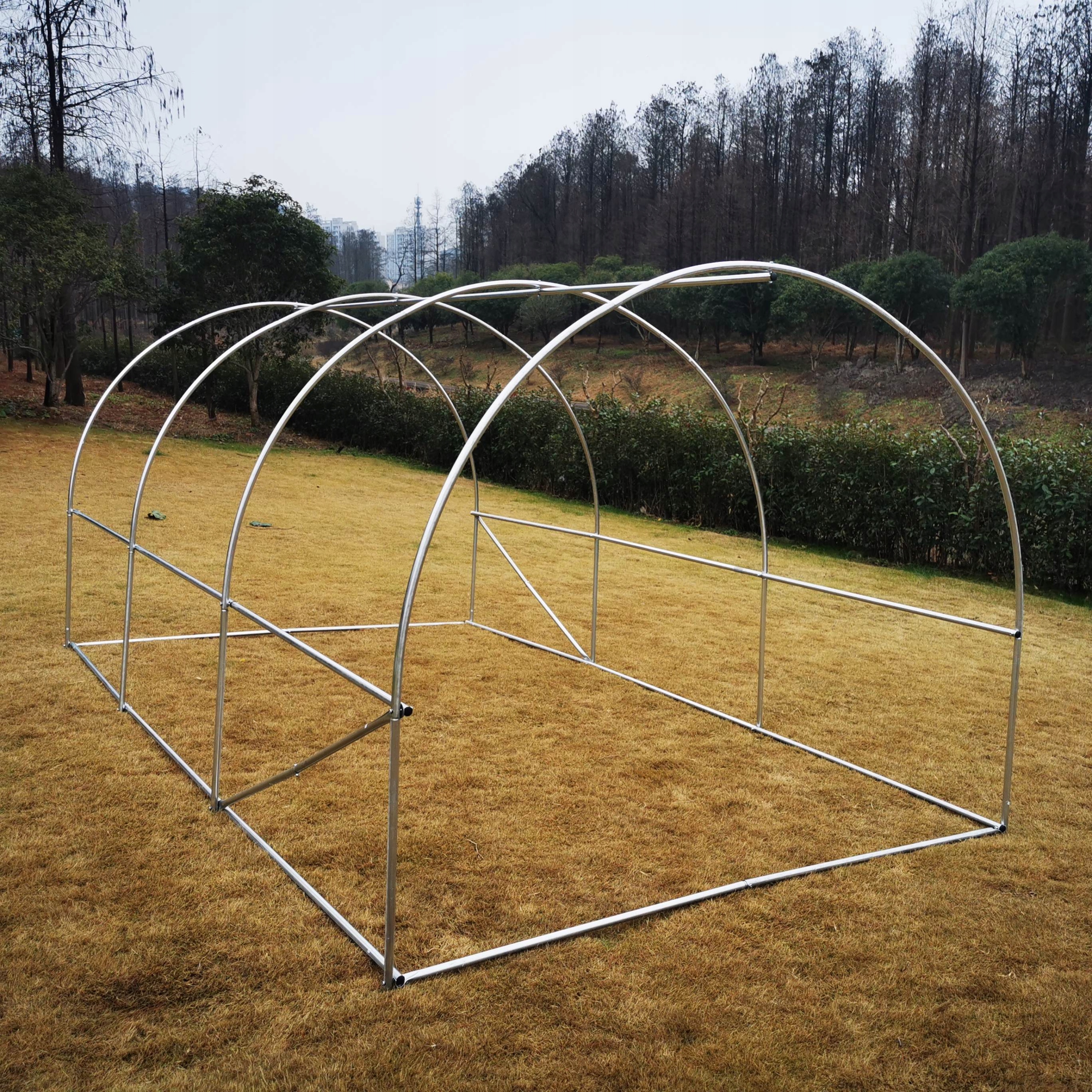 Tunel Foliowy Folia Szklarnia Ogrodowa 18m² 6x3m Długość (cm) 600 cm