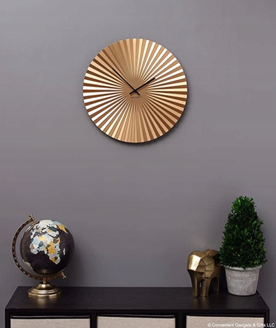 Karlsson KA5657GD Sensu zegar ścienny, stal, złoty, 40cm Typ ścienny