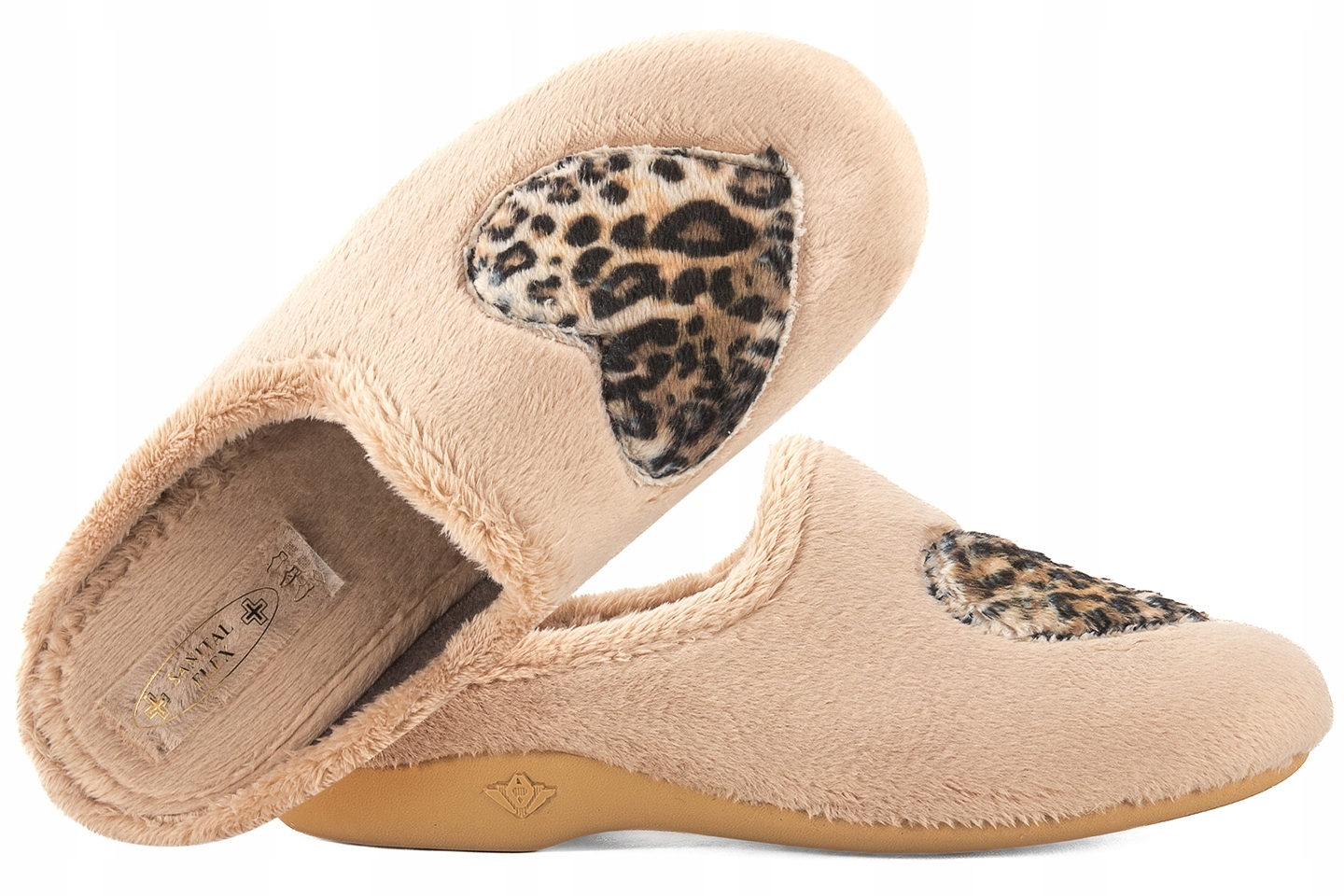 Dámské domácí Pantofle Sanital Flex Z12176 Heart vel. 38 béžové