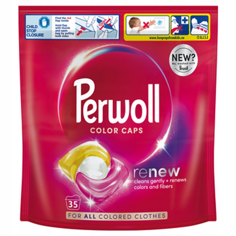Levně Perwoll Renew Caps Color 472,5 g 35 kusů