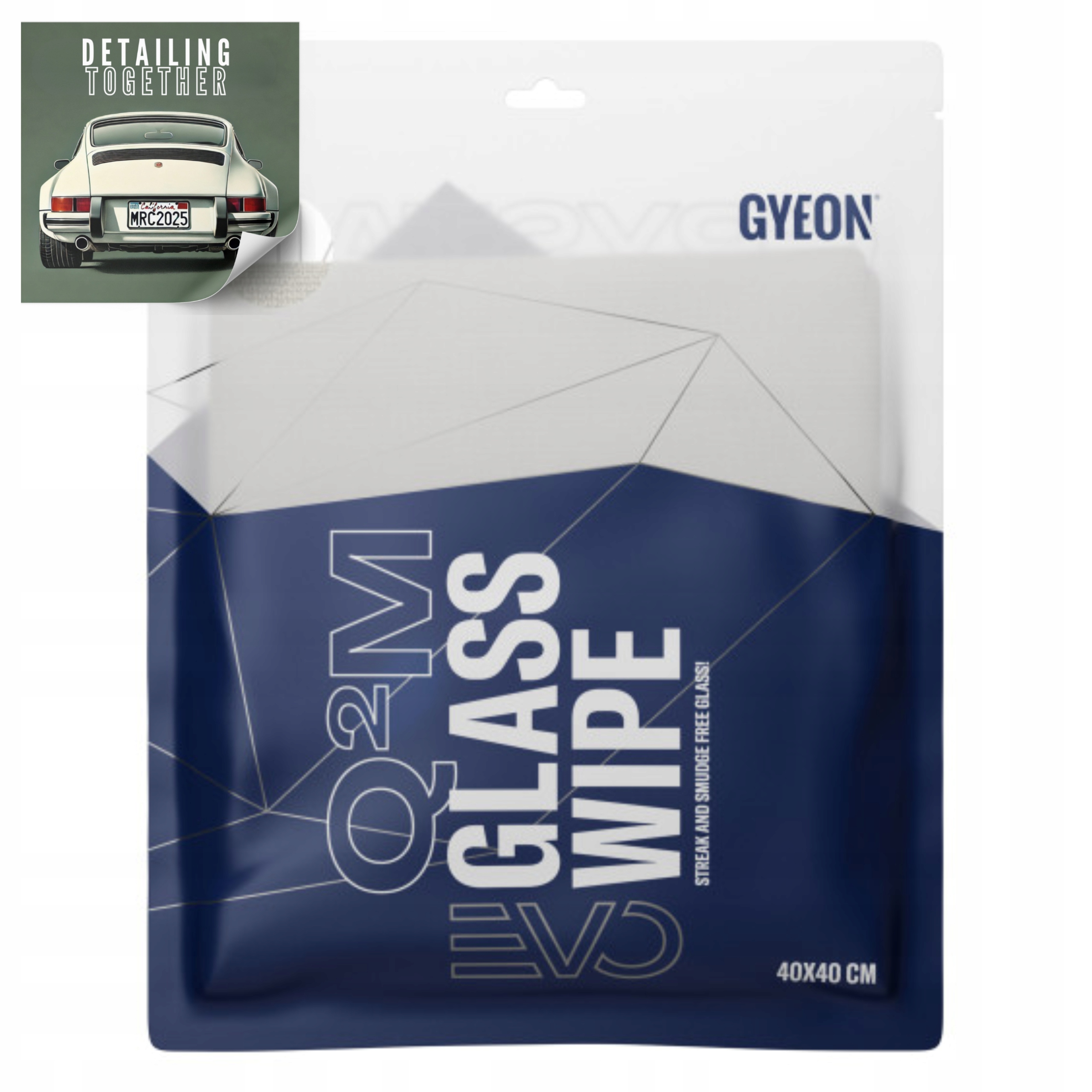 Gyeon Q2M Glass Wipe Evo Mikrofibra Czyszczenie Szyb Samochodowych 40x40cm