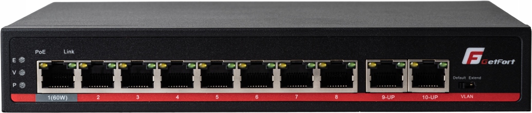 Switch Poe Getfort 8+2 Gigabit Ethernet 120W Ellektropoint