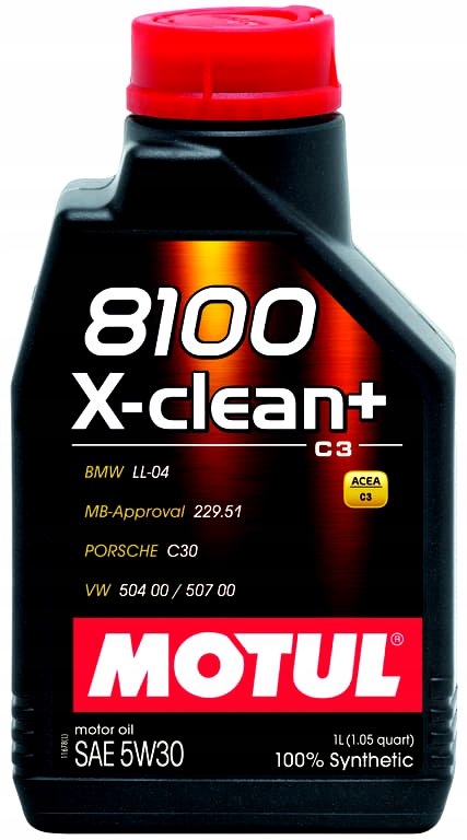 

Motul 8100 X-Clean+ plus 5W30 Syntetyk 1L