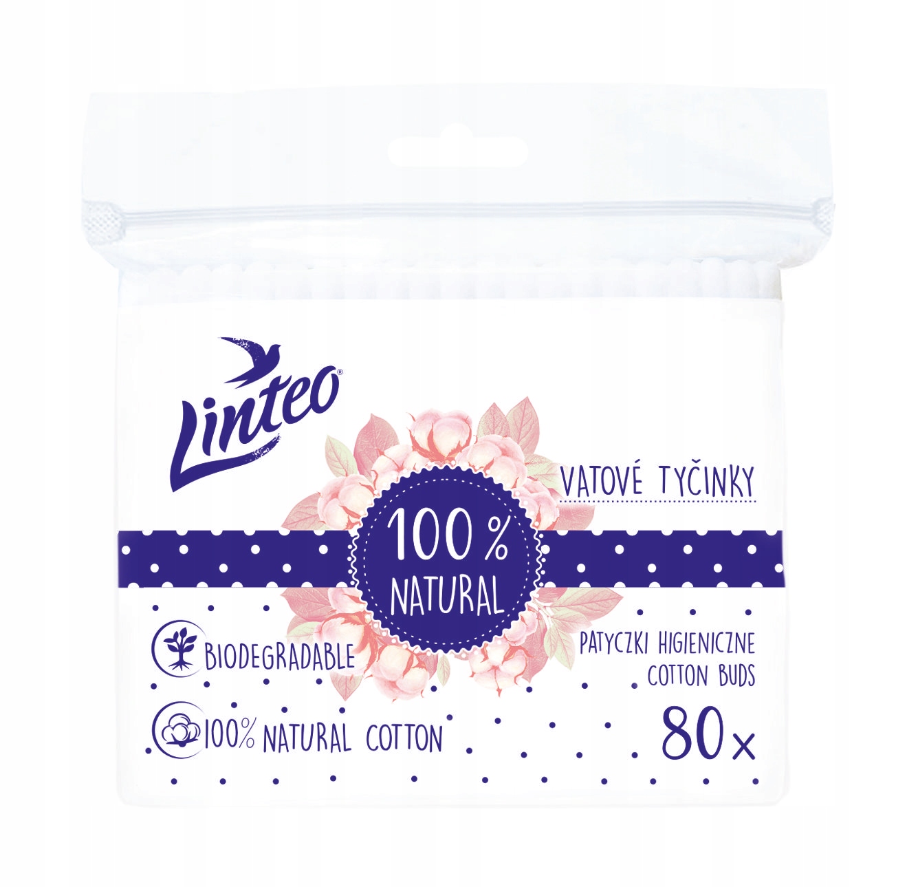 

Linteo Patyczki Higieniczne Folia 80SZT.
