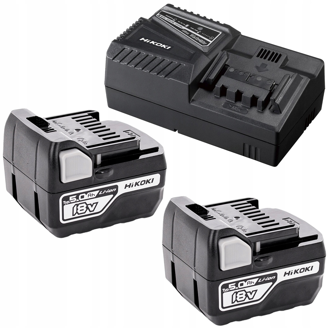 Napájecí sada 2x akumulátor 18V 5Ah HiKOKI BSL1850C nabíječka UC18YFSL