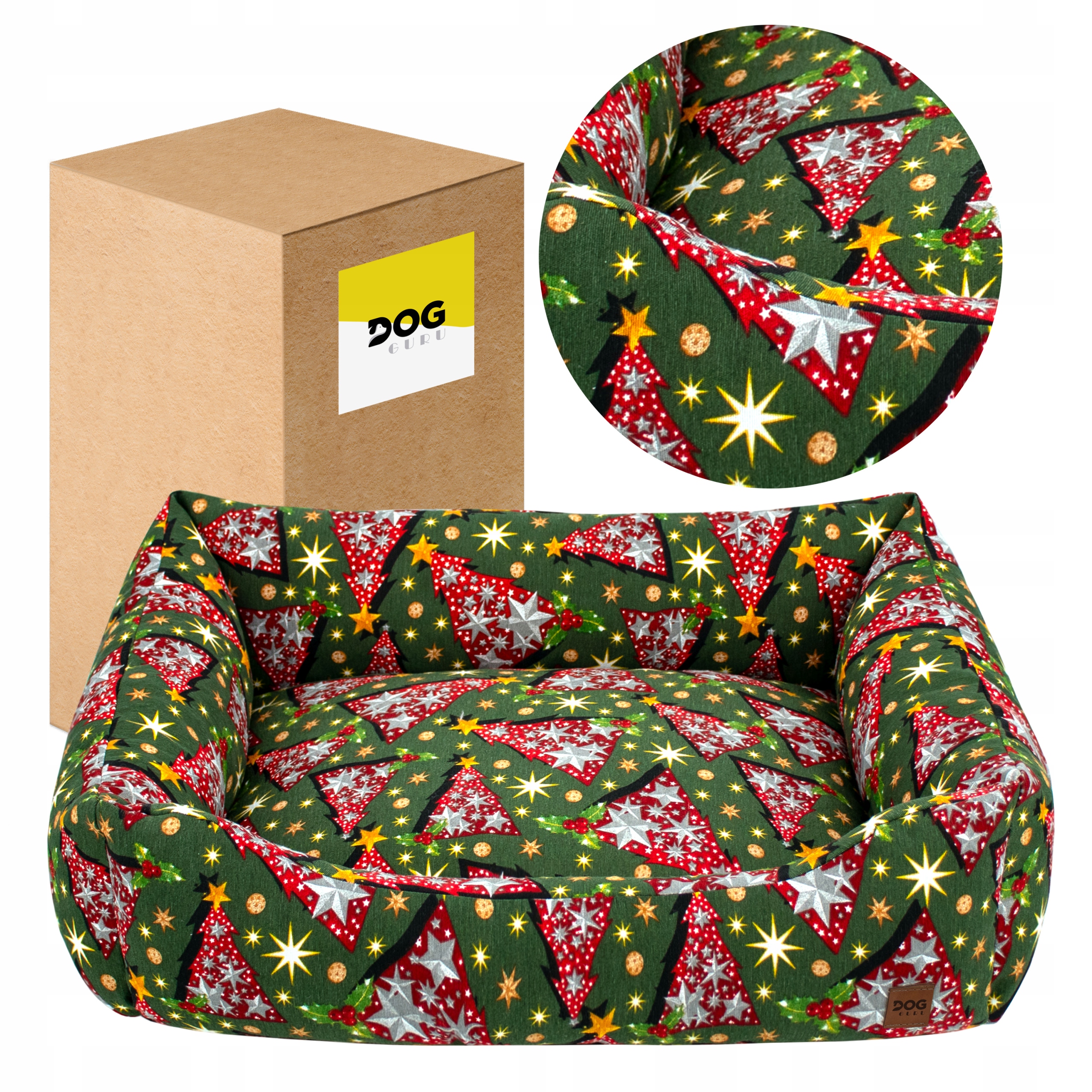 Levně Pelíšek Pestýl Pro Psa Kočku Pohovka 70X60 Vánoční Stromček