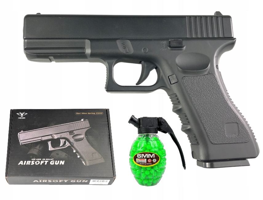 

Pistolet Na Kulki Glock 17 Metal Asg 500 Kulek