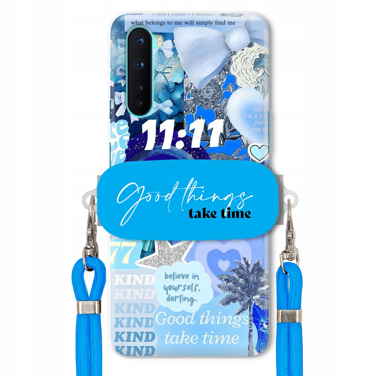 Puzdro pre Oneplus Nord Držiak na vodítko Crossbody Good Things Take Time Lata