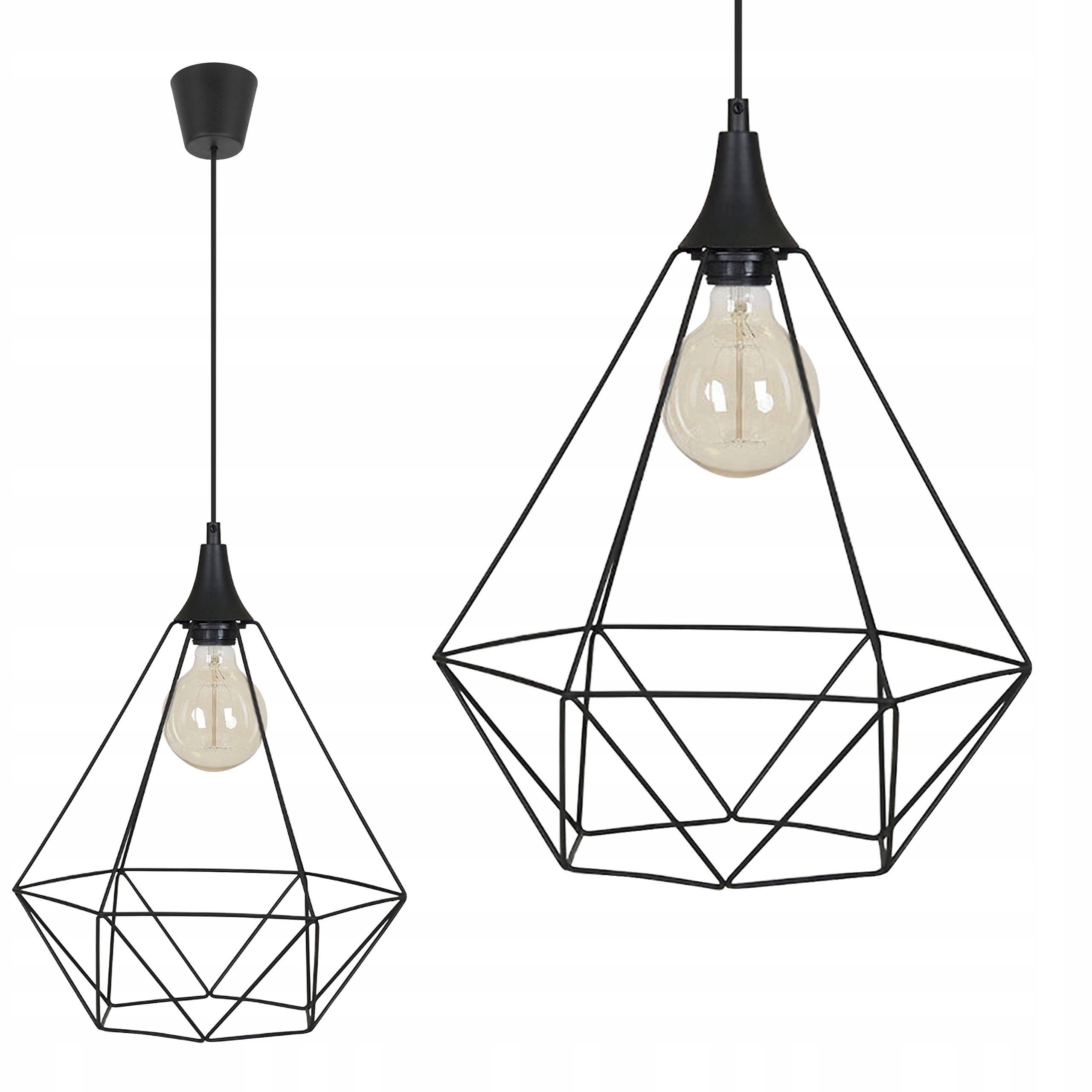 Lampa Wisząca Sufitowa Diament Nowoczesna LOFT LED