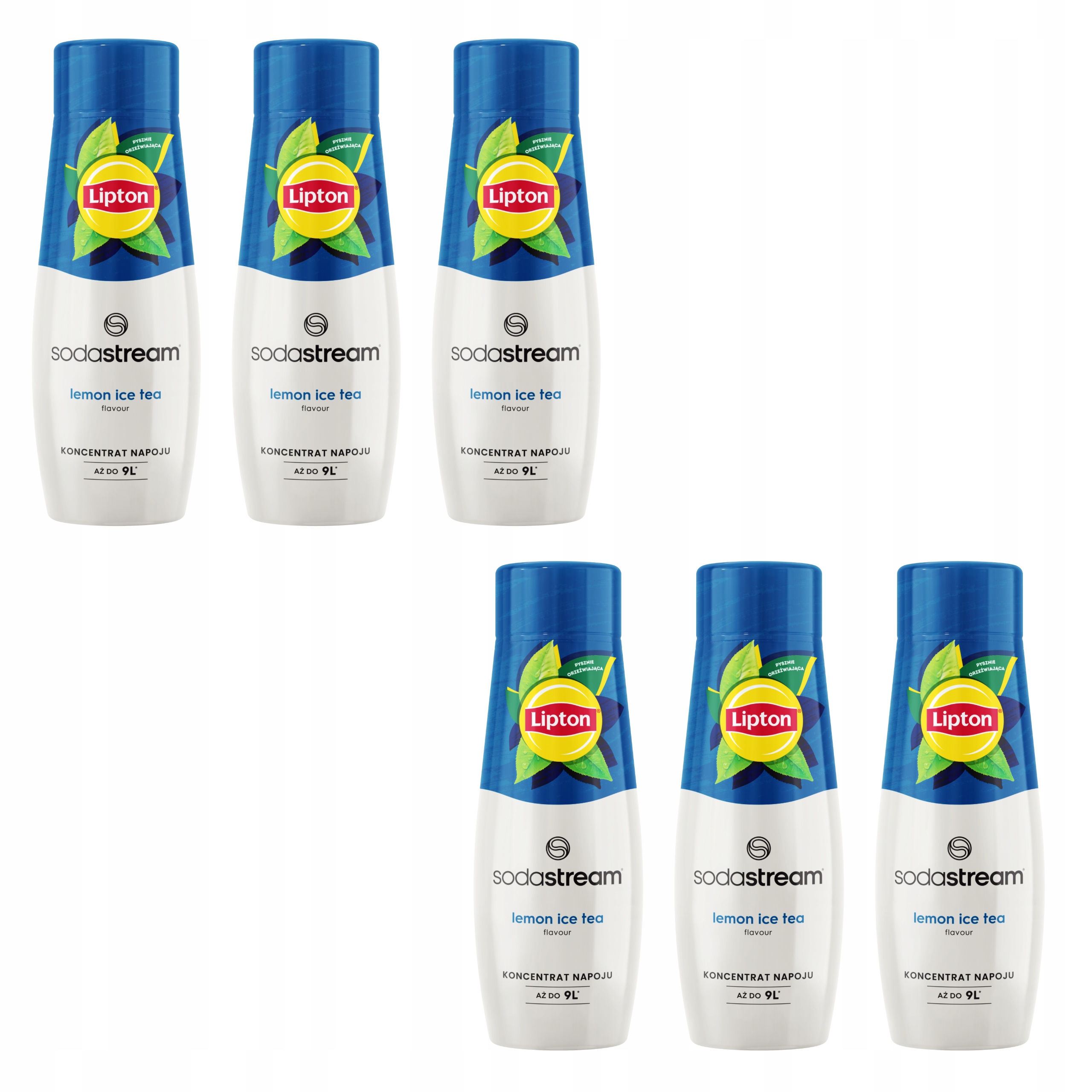 6x Lipton Lemon Ice Tea syrop Sodastream do wody