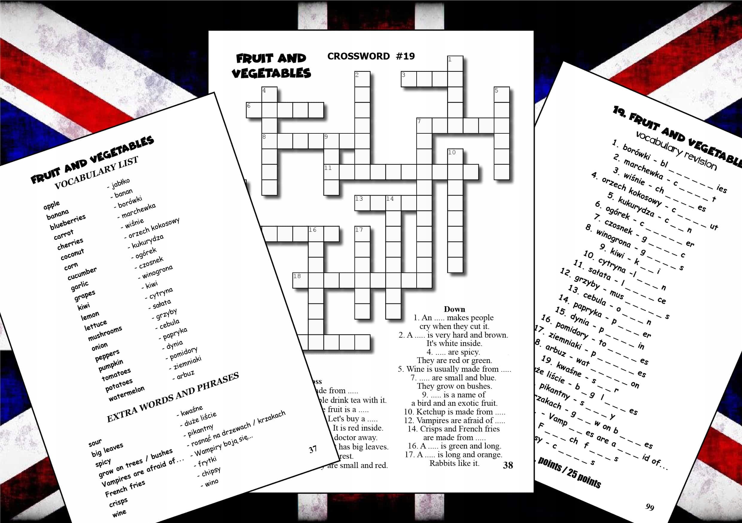 Angielski w krzyżówkach dla klas 4-6 Forma pozostałe