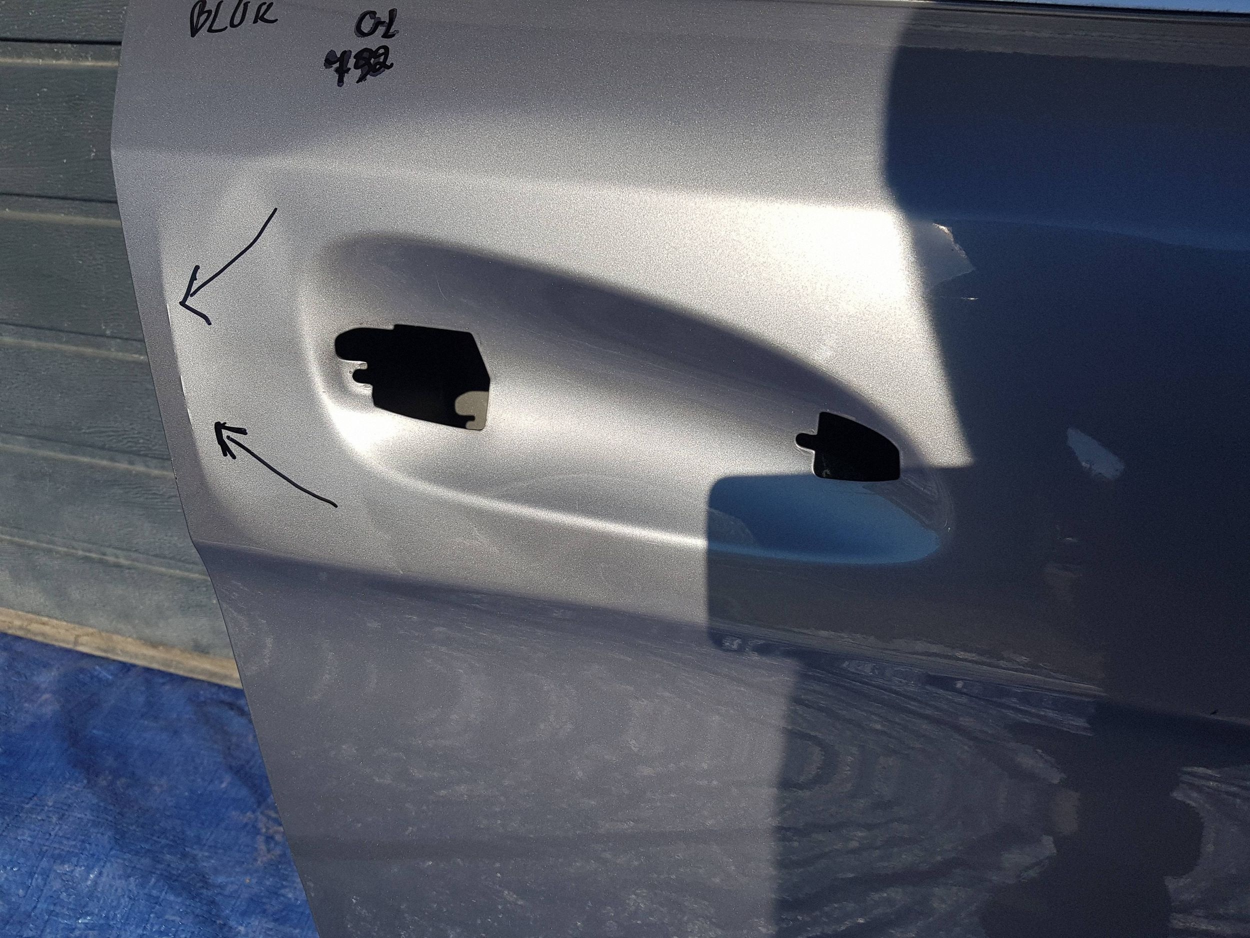 door front front right Mercedes GL X166 792 c792 damaged