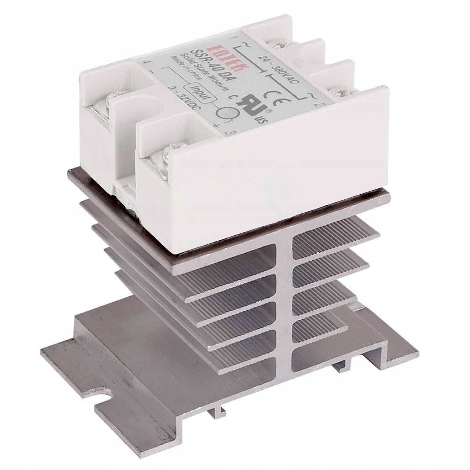 Radiator do przekaźników SSR półprzewodnikowych 40A chłodzenie