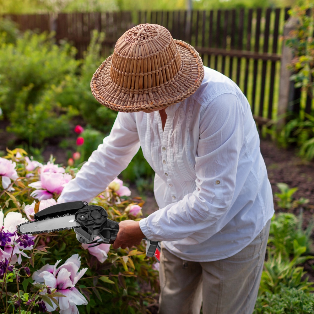 MOCNA PIŁA ŁAŃCUCHOWA AKUMULATOROWA 6” + 2X AKUMULATOR 48V 1200W ZESTAW XL Producent prowadnicy inny
