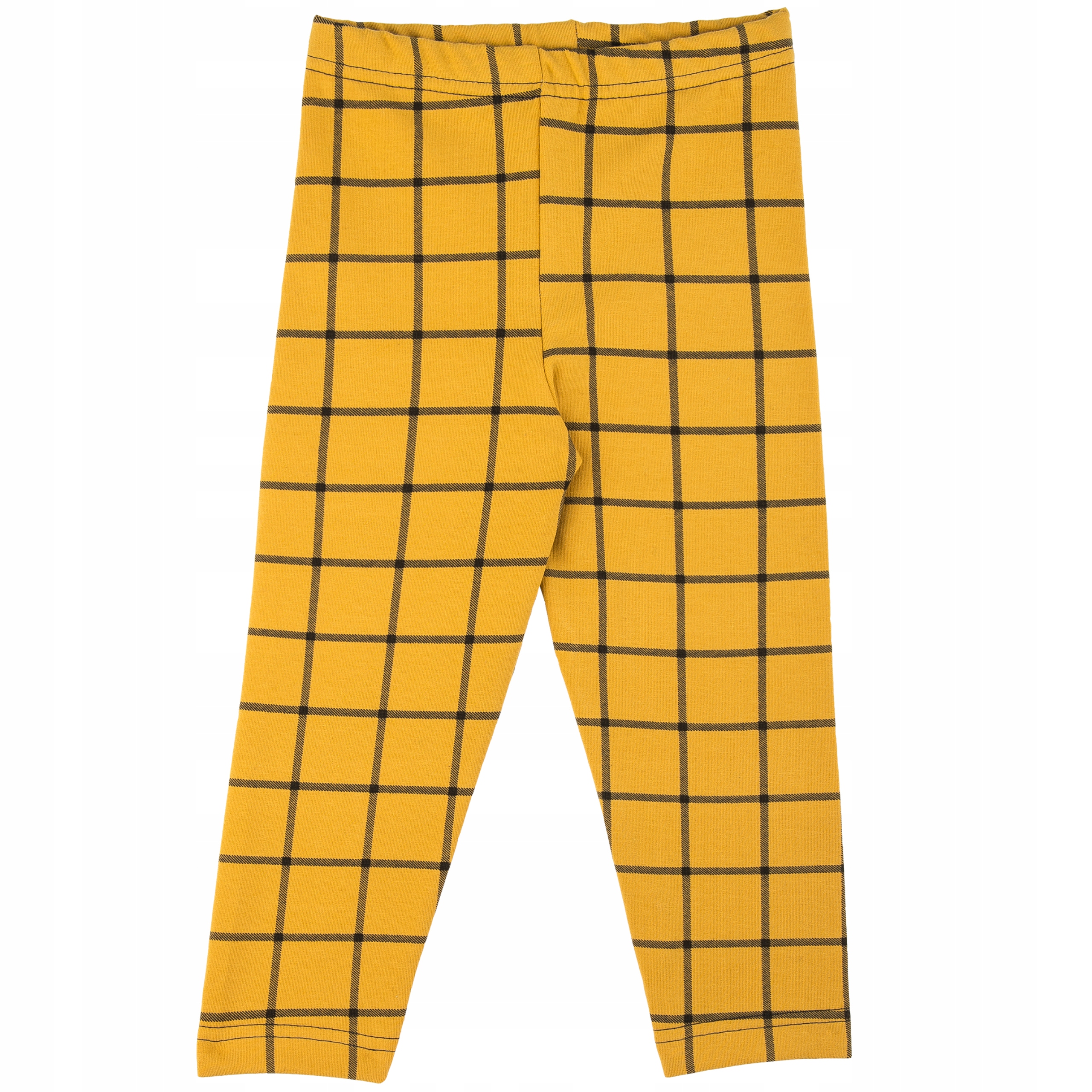 

Ciepłe Legginsy Dresowe miodowa krata 116-122