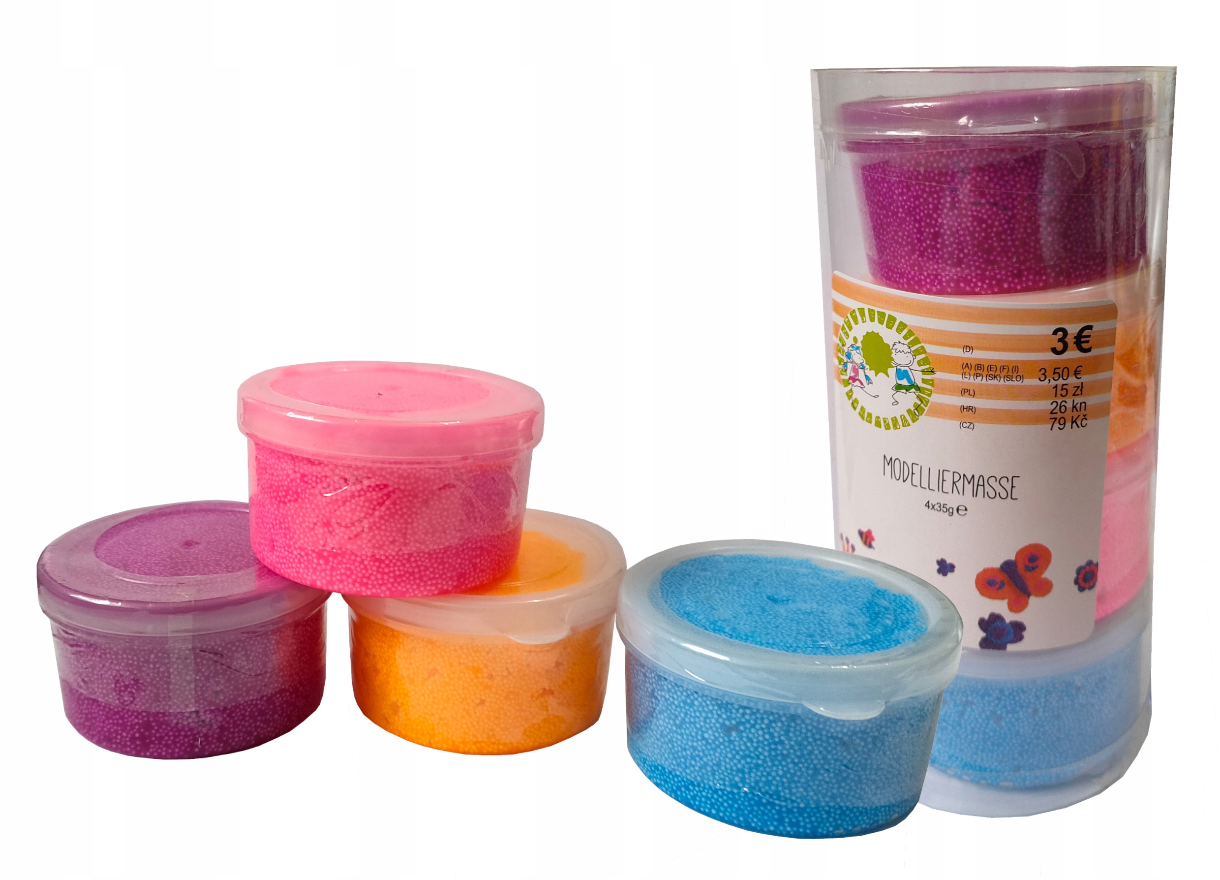 

Masa modelująca 4 szt x 35g mix kolor