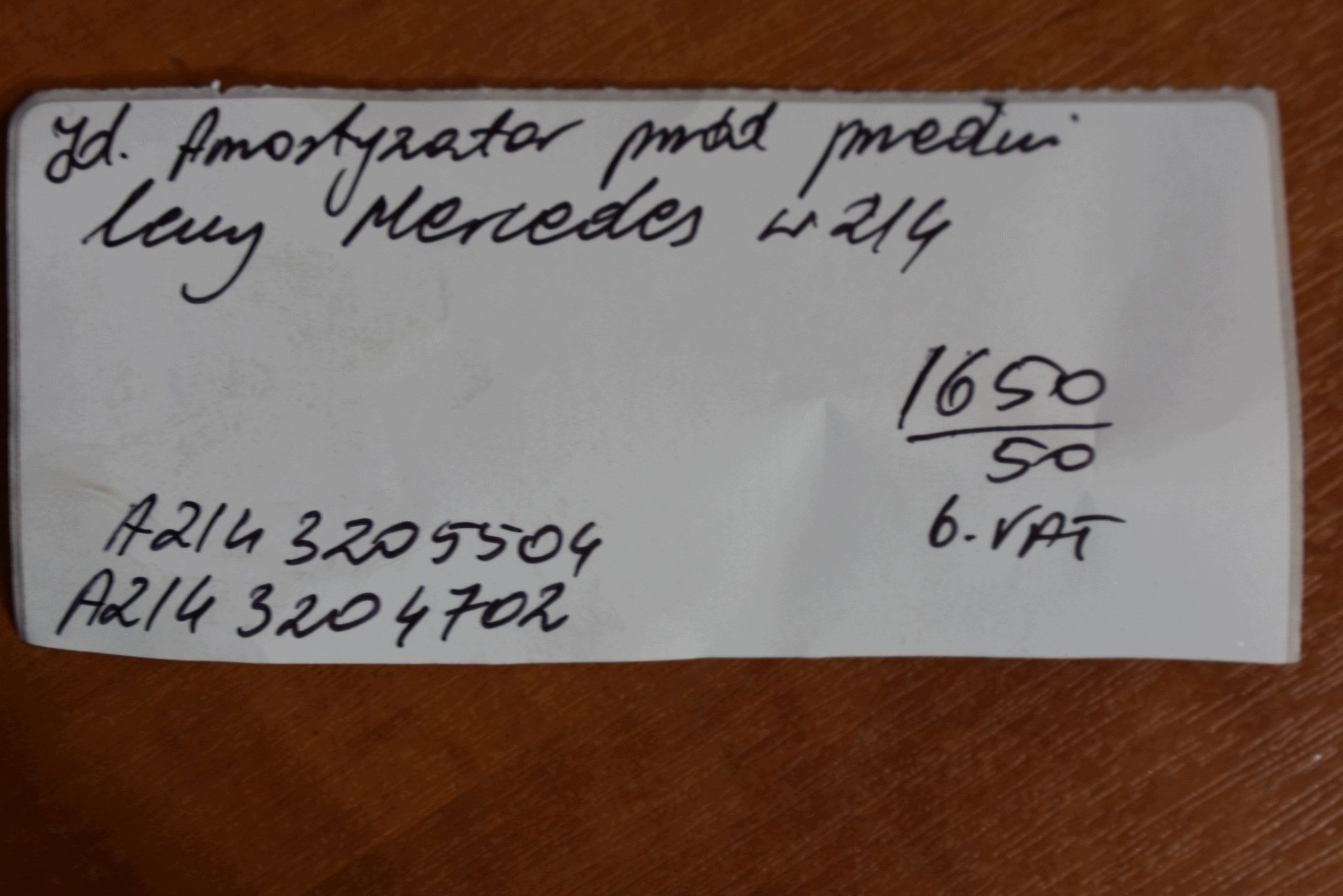 perfect condition shock absorber front front left MERCEDES W214 A2143204702