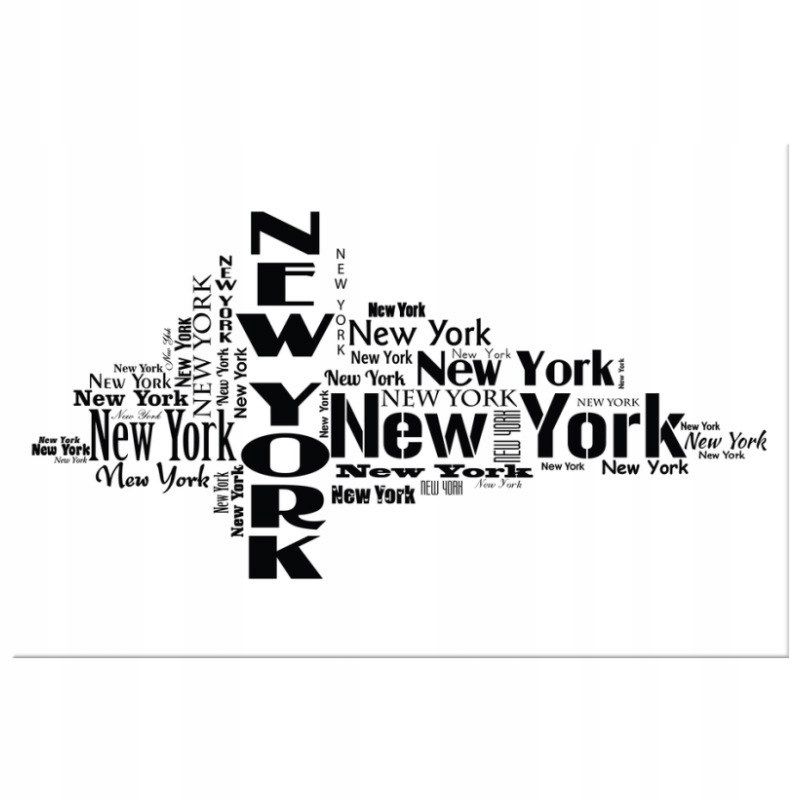 

Napis Cytat Na Płótnie 60x40 New York