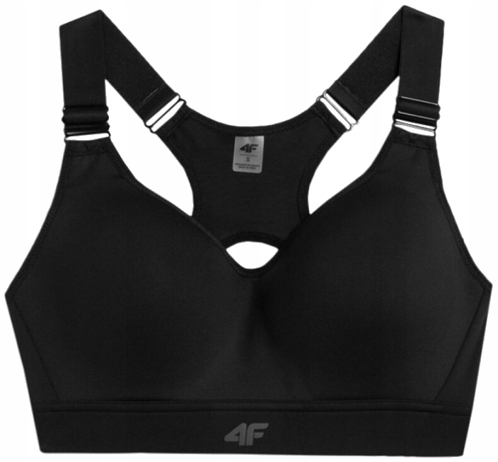 4F Biustonosz Sportowy Stanik Top STAD013 czarny r. M