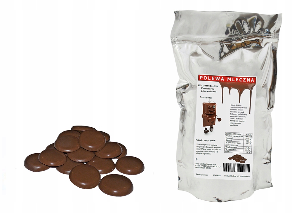 Polewa Czekoladowa Mleczna 2,5 Kg do fontann fondue! ciast wypieków mleczna