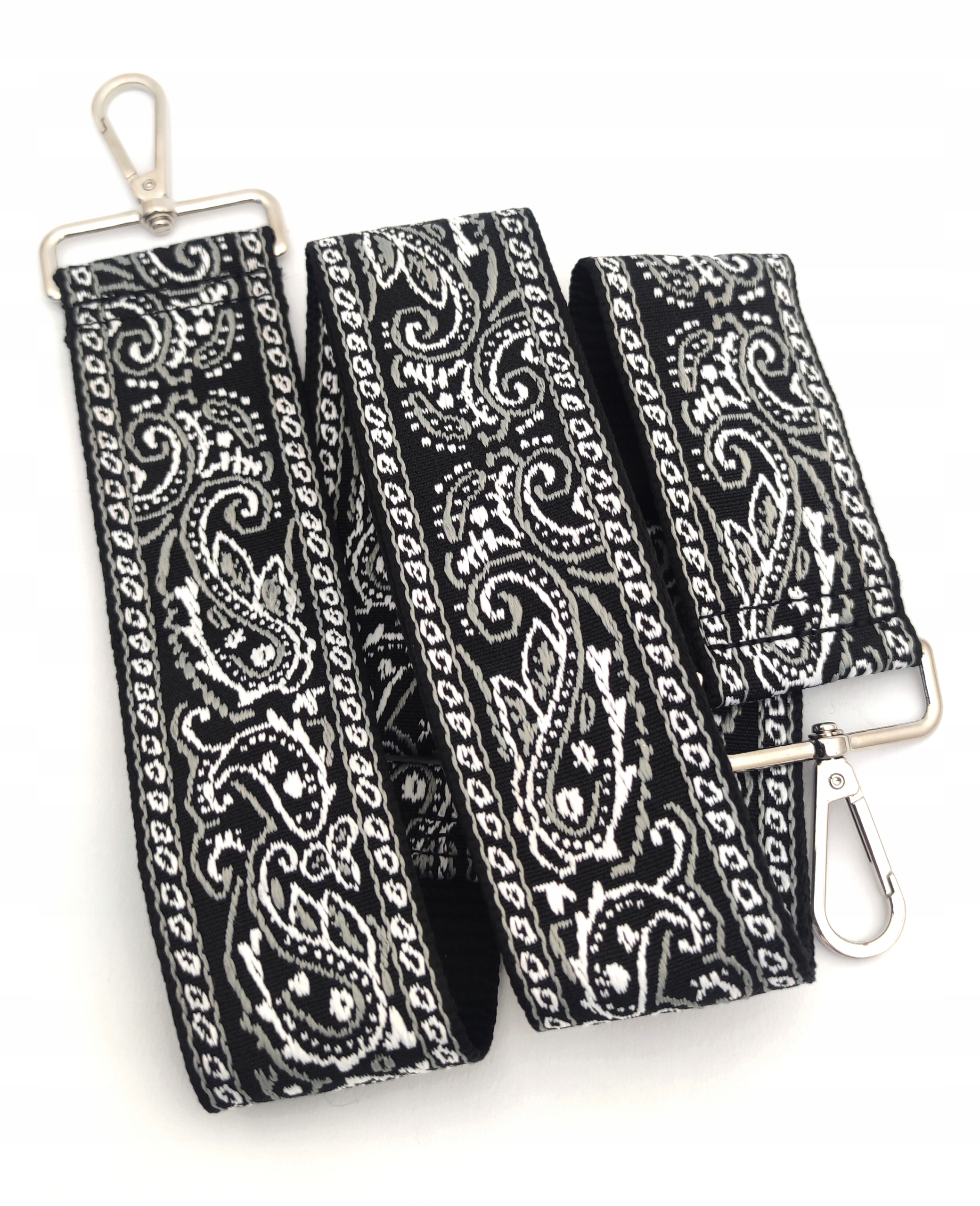 Szeroki wymienny pasek do torebek haftowany 5cm Marka inna