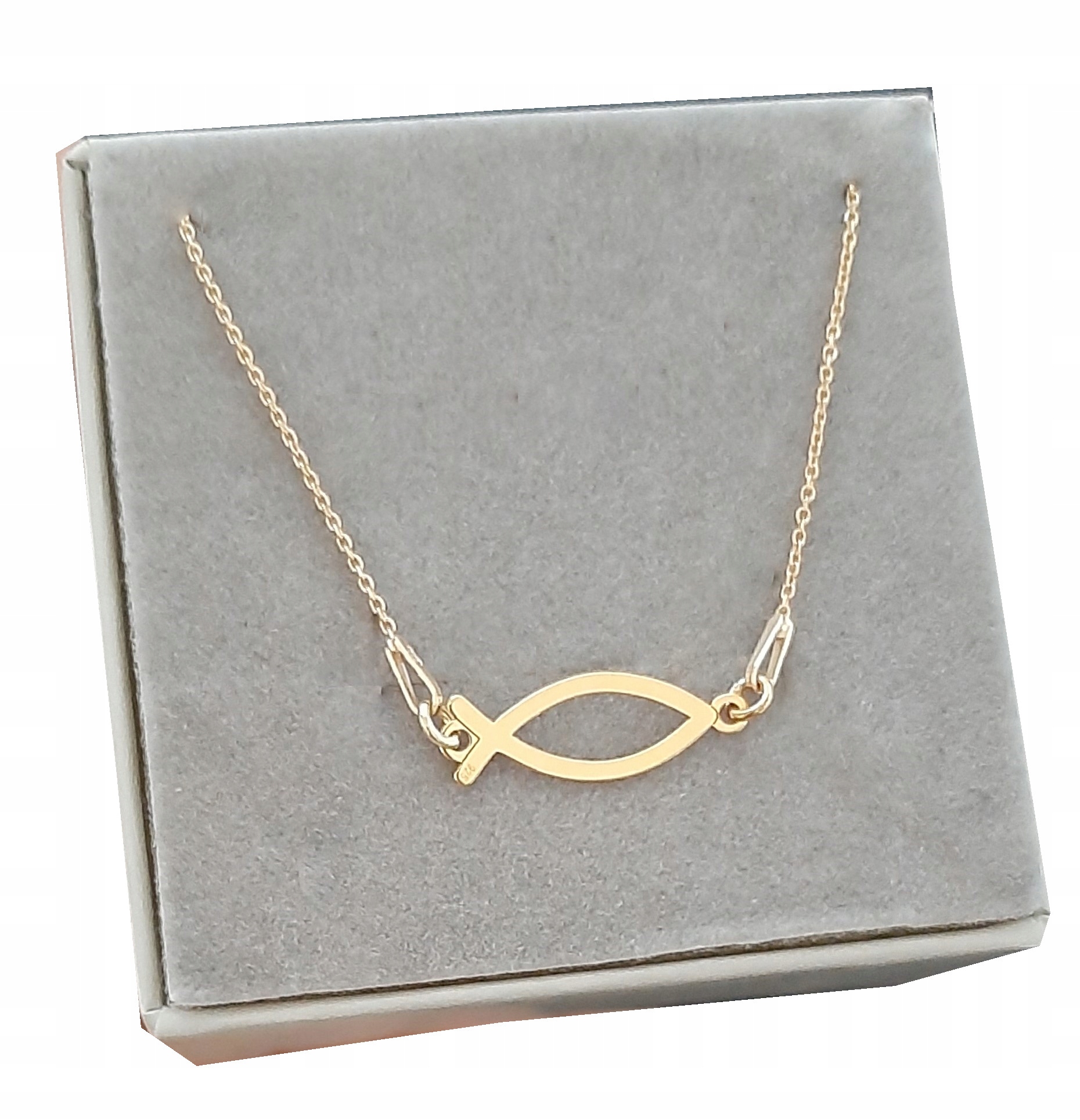 

Złota barnsoletka ryba ichtys srebro 925