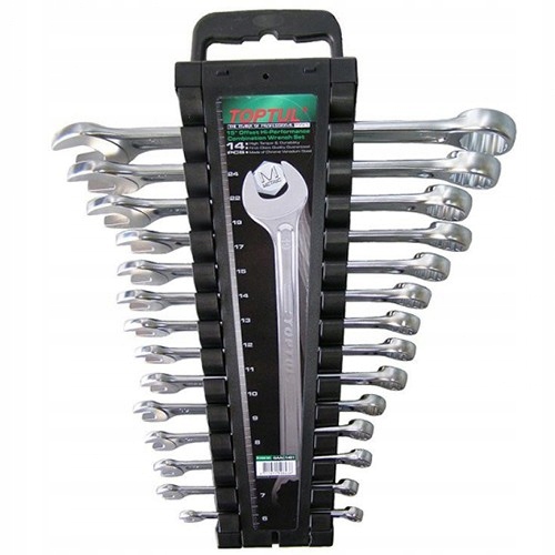 Zestaw Kluczy Płasko Oczkowe 14SZT 6-24 MM Toptul GAAC1401