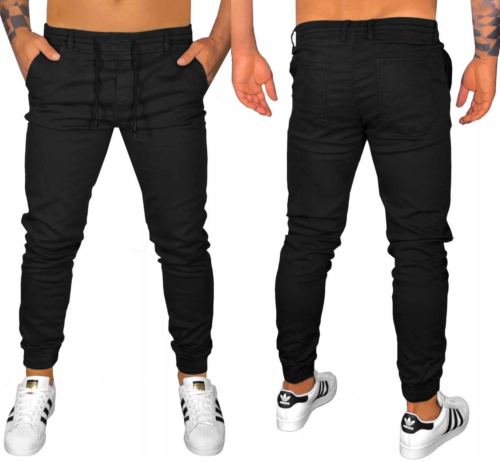 JOGGERY MĘSKIE SPODNIE SCIĄGACZE JAKOŚĆ Rozmiar XL