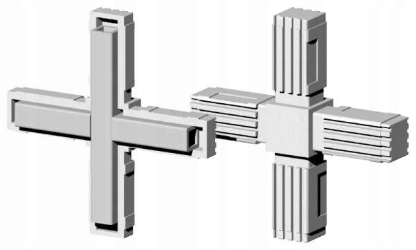

Łącznik plastikowy rdzeń met 25x25x1,5 2D4 V25 Ms