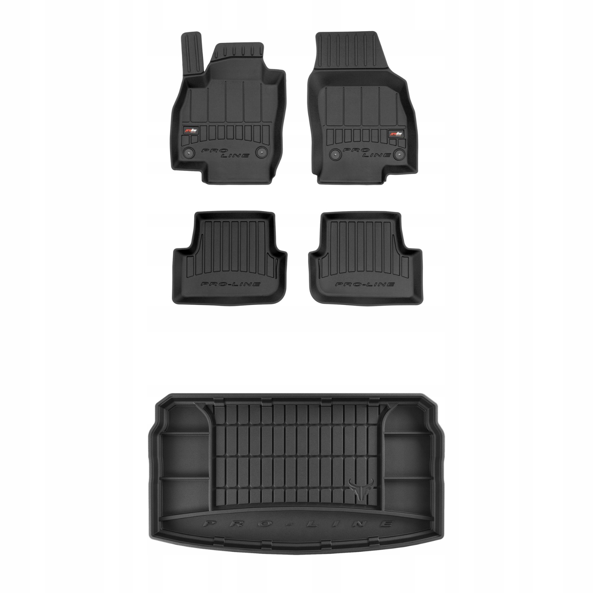 Sada gumových kobercov a rohoží pre Volkswagen Polo VI od roku 2017