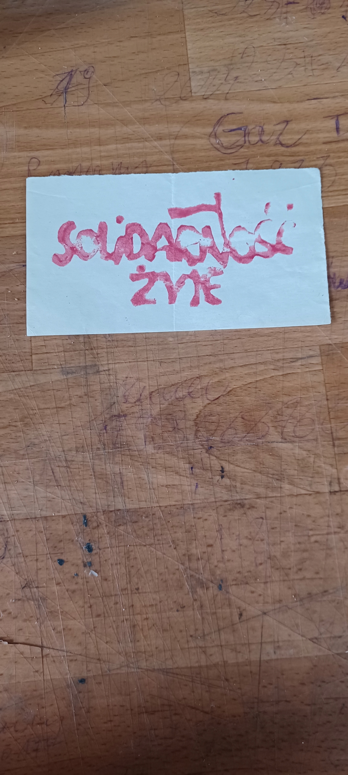 Ulotka Solidarność żyje lata 80siąte