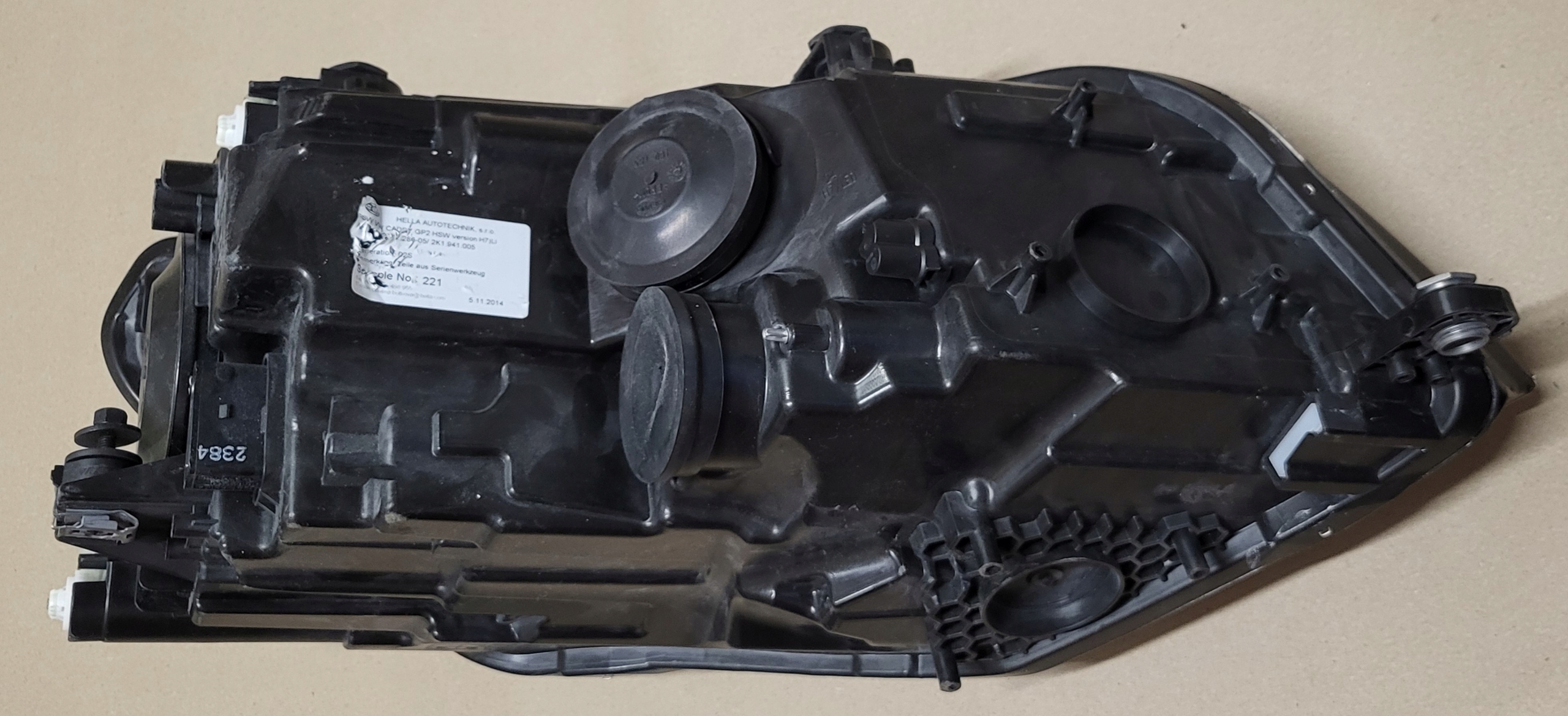 light REFLEKTOR front left front VW CADDY 2K original EUROPA