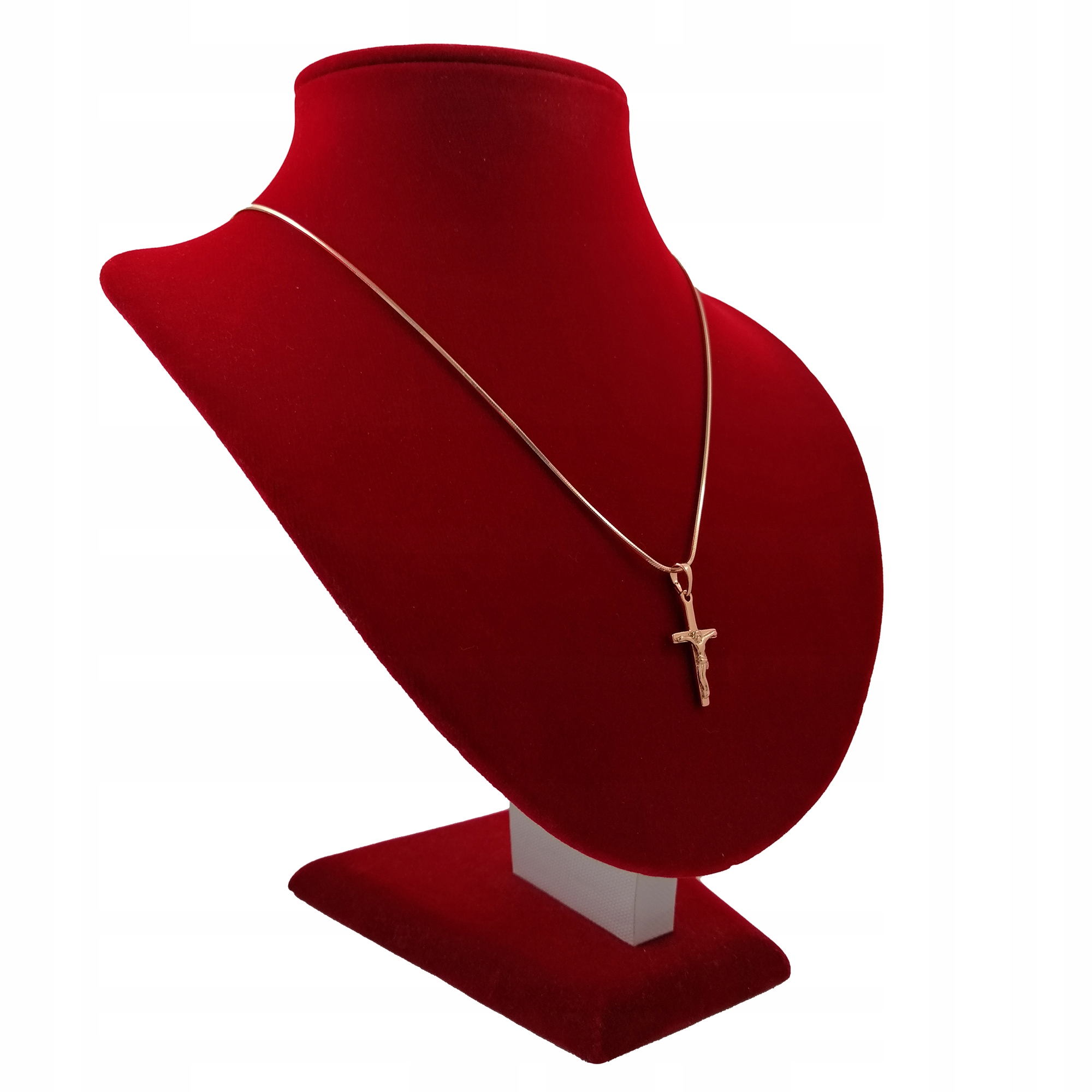 ZŁOTY ŁAŃCUSZEK 60CM DELIKATNY KRZYŻYK 18K PREZENT Kod producenta łańcuszek chrzest komunia grawer prezent