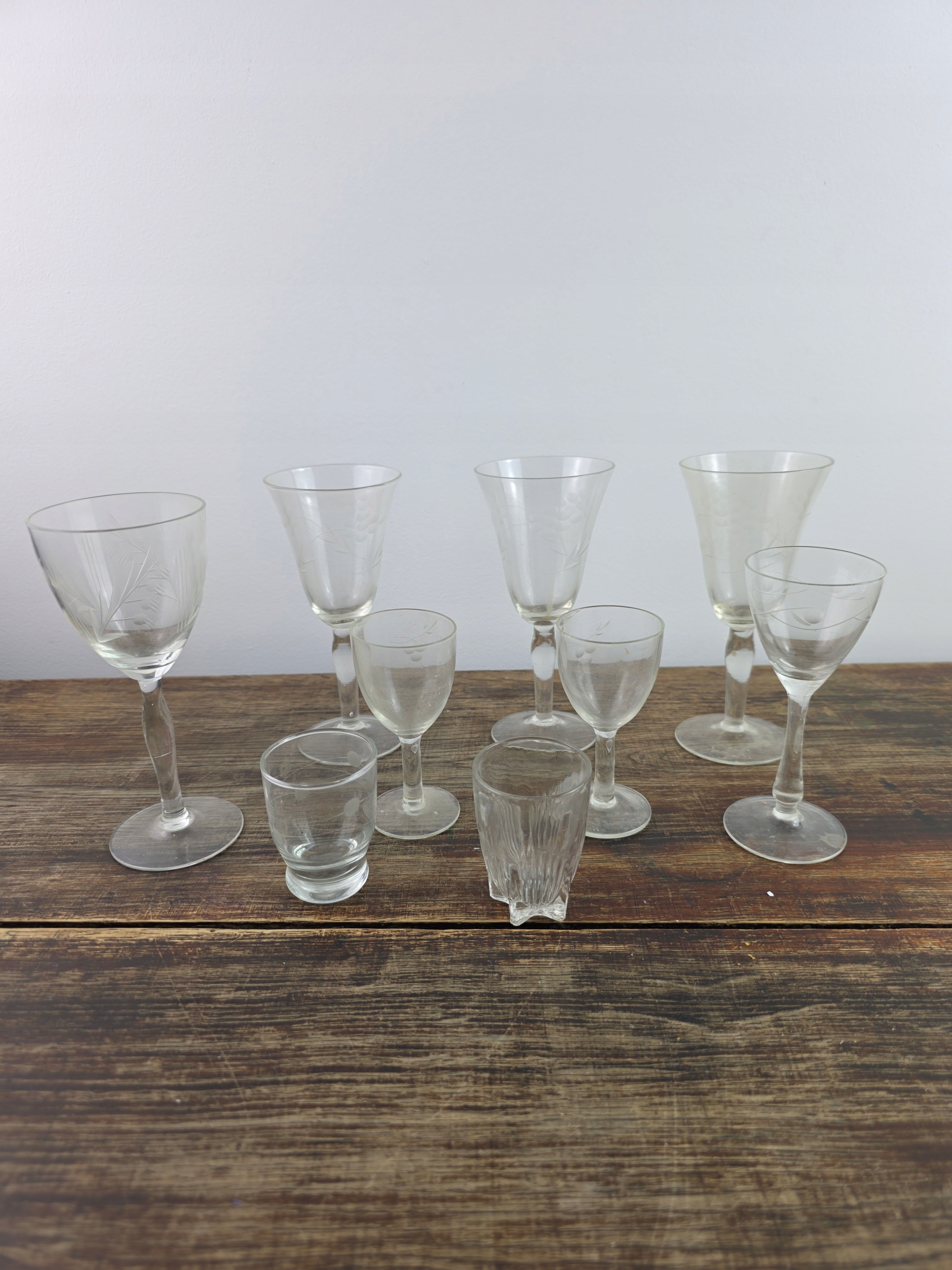 Zestaw kieliszków PRL