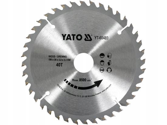 

Tarcza Widiowa Do Drewna 190x40Tx30MM Yato