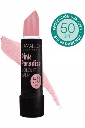 Balsam do ust różowy SPF 50 Camaleon