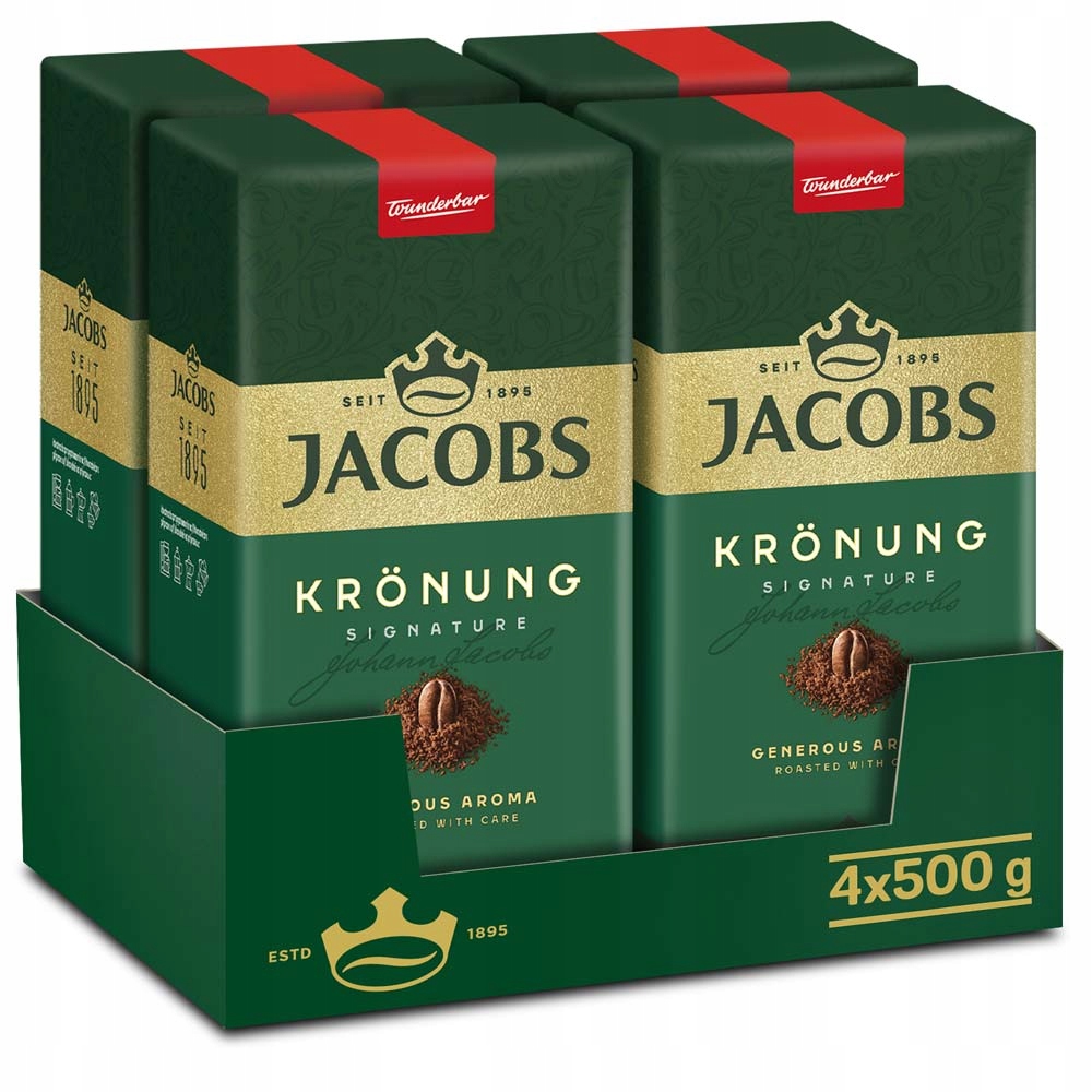 Kawa mielona Jacobs Kronung 4x500g