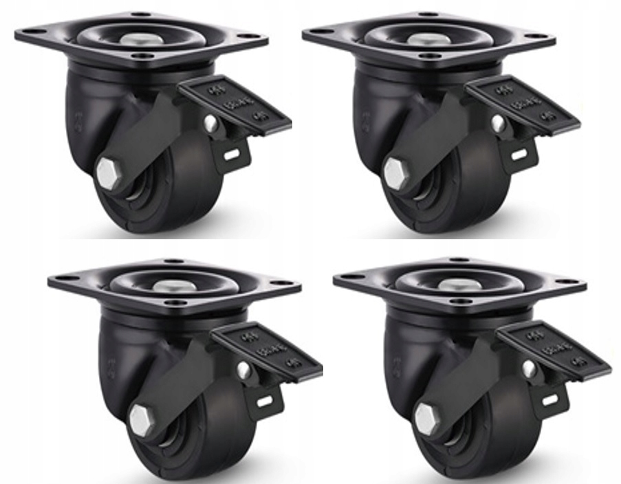 Sada kol pro vysoké zatížení 1200 kg fi 50 MM 300 kg/1kolo, kolečka