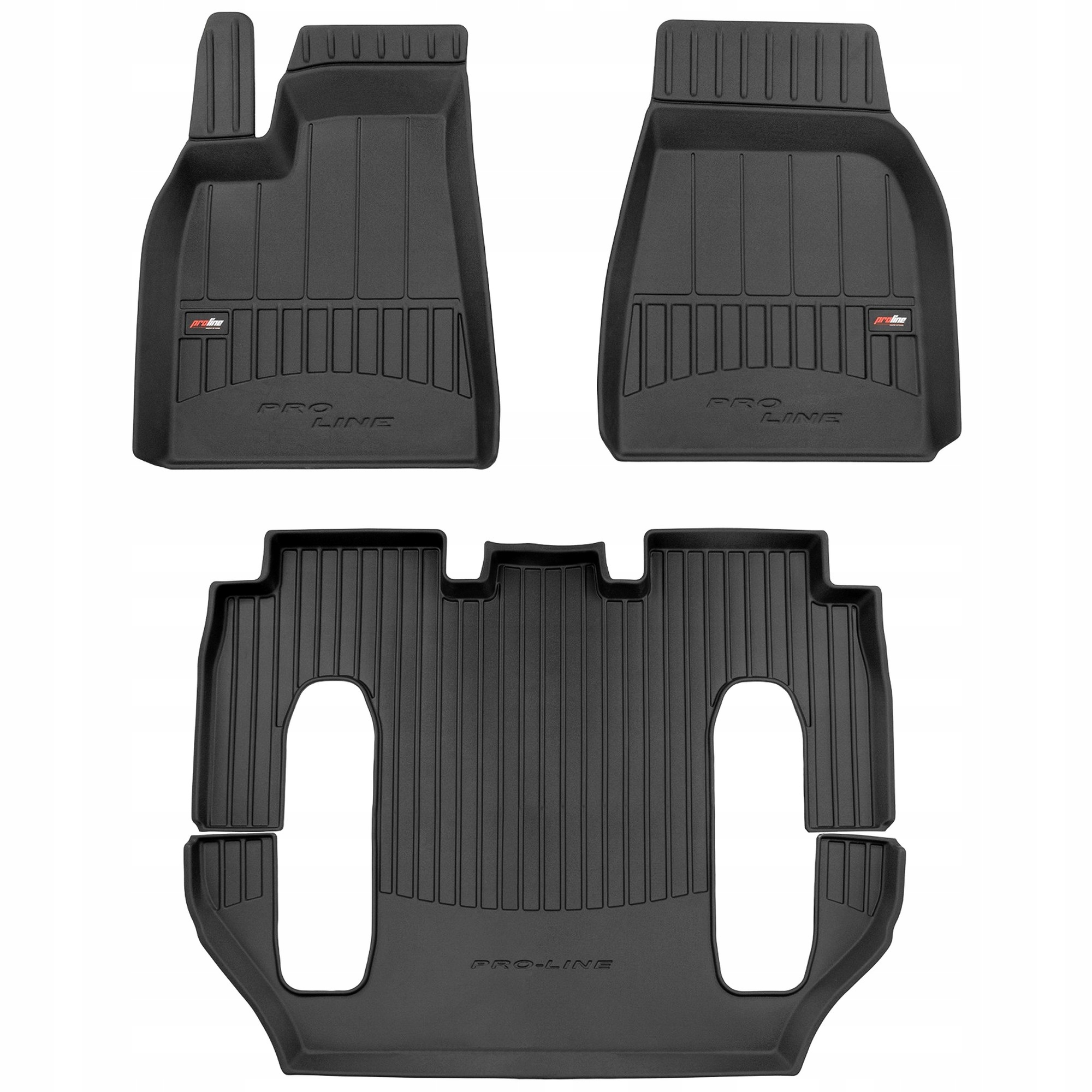 Koberce do auta Pro-Line Tesla Model X od roku 2015 Crossover pre 6 osôb